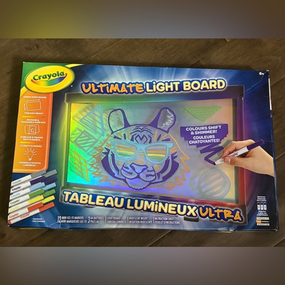 Crayola Other - Crayola Ultimate Light Board with Blue and Yellow Highlights- brand new giftable